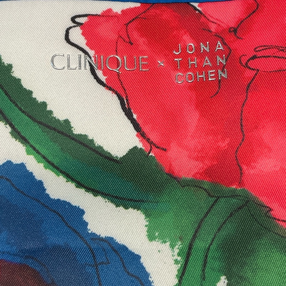 Clinique Colorful Watercolor Floral Tote Bag Design by Jonathan Cohen - Picture 2 of 4